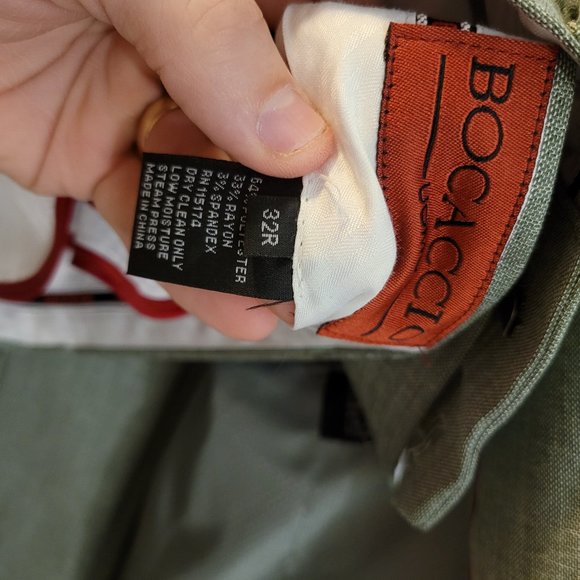 Bocaccio 38S suit, green. (Fits like 38R.) 32W 30L pants - Picture 6 of 6